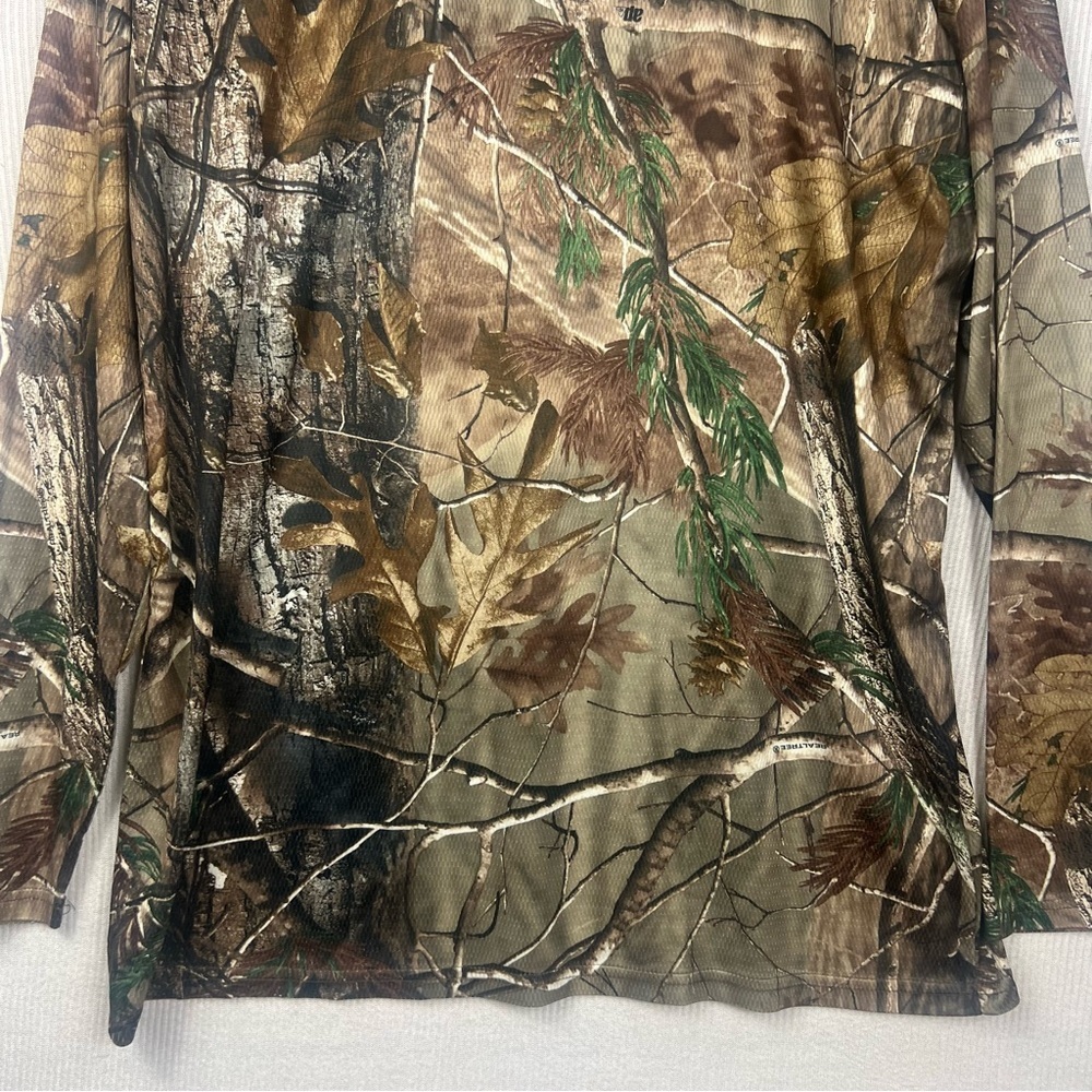 RedHead Realtree Camo Men’s Size LARGE Crew Neck Long Sleeve Tee Shirt Hunting - Picture 3 of 10